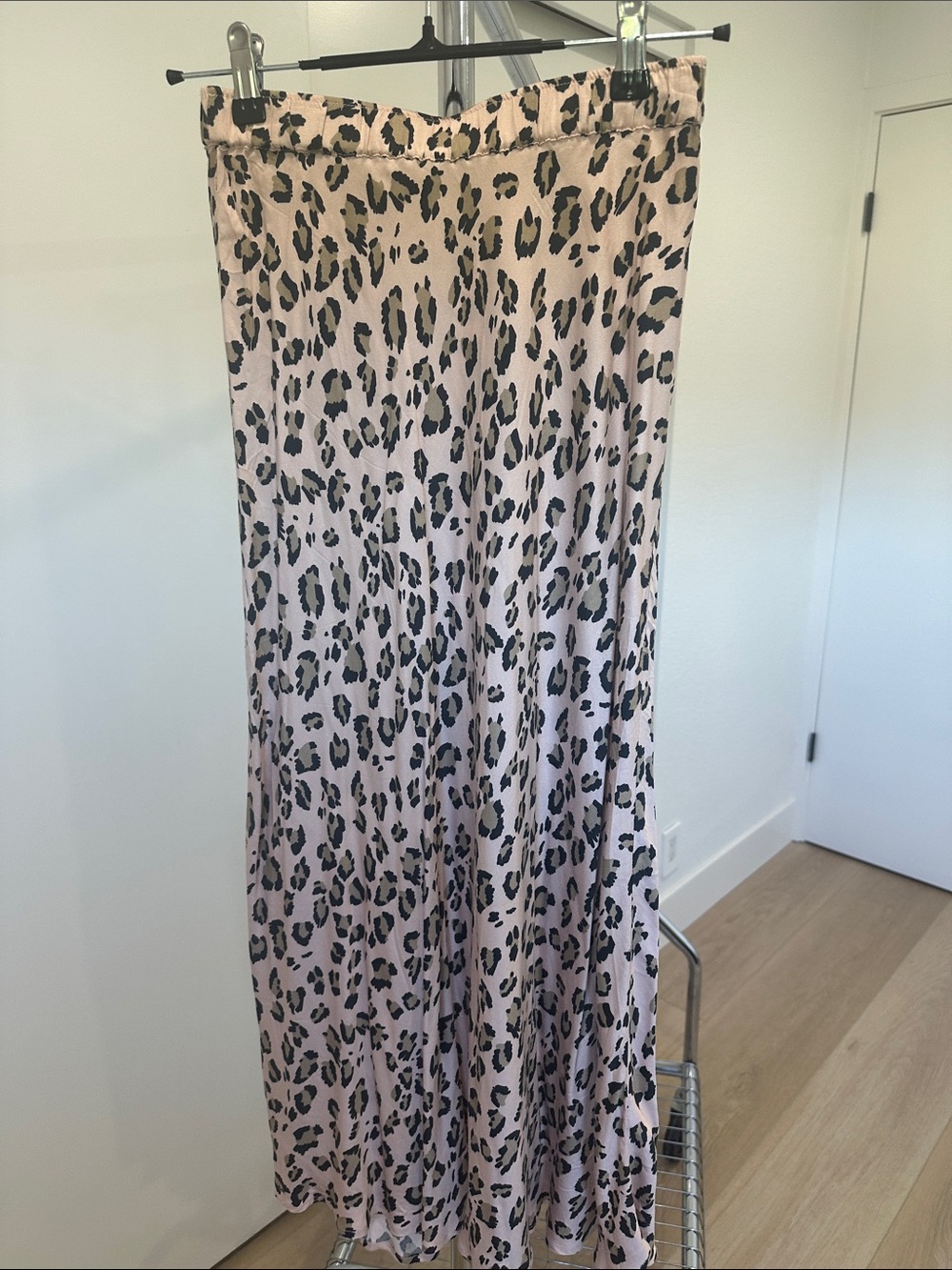Philosophy Blush Pink Leopard Print Maxi Skirt